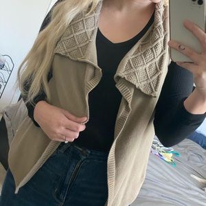 Mocha colored vest